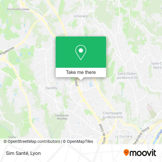 Sim Santé map