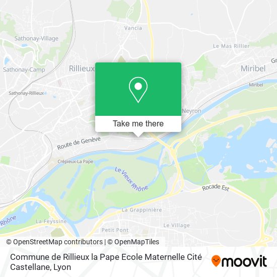 Commune de Rillieux la Pape Ecole Maternelle Cité Castellane map