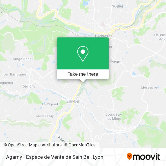 Agamy - Espace de Vente de Sain Bel map