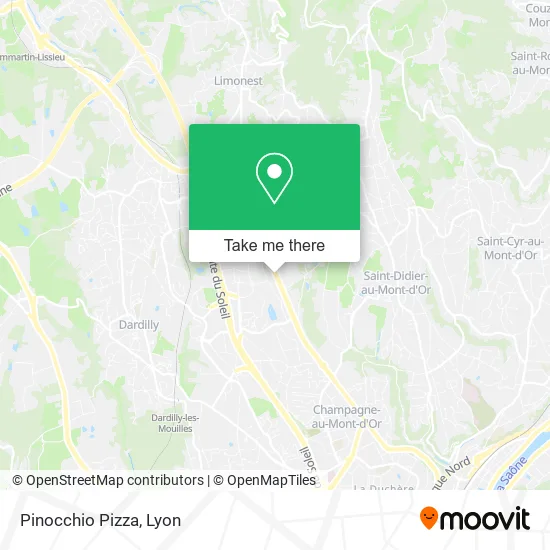 Pinocchio Pizza map
