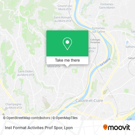 Inst Format Activites Prof Spor map