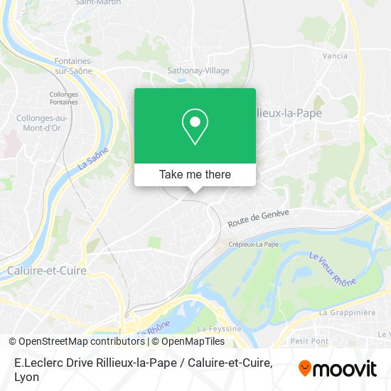 E.Leclerc Drive Rillieux-la-Pape / Caluire-et-Cuire map