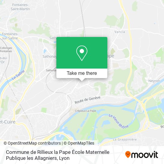 Commune de Rillieux la Pape École Maternelle Publique les Allagniers map