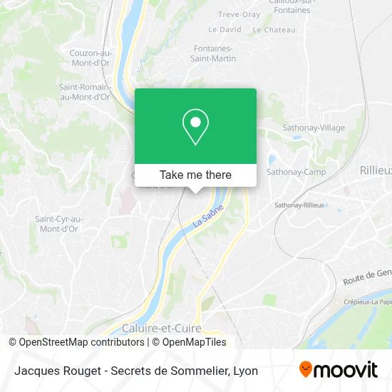 Jacques Rouget - Secrets de Sommelier map