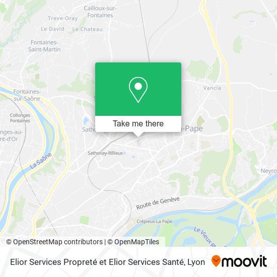 Elior Services Propreté et Elior Services Santé map