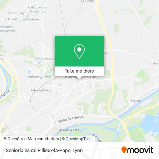 Senioriales de Rillieux-la-Pape map