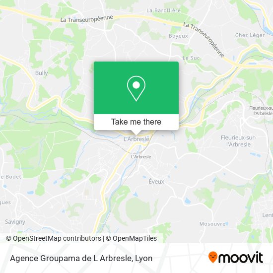 Agence Groupama de L Arbresle map