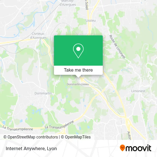 Internet Anywhere map