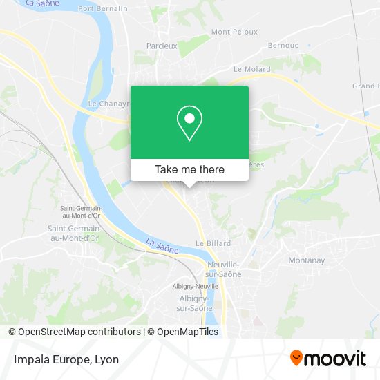 Impala Europe map