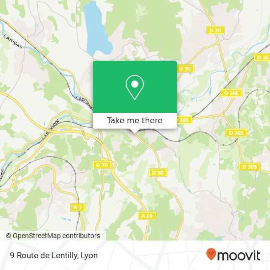 9 Route de Lentilly map