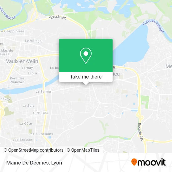 Mairie De Decines map