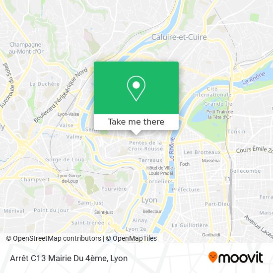 Arrêt C13 Mairie Du 4ème map