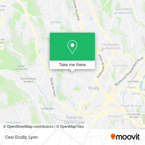 Cesi Ecully map