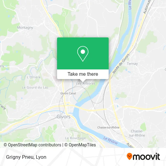 Grigny Pneu map