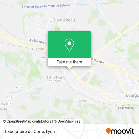 Laboratoire de Corre map