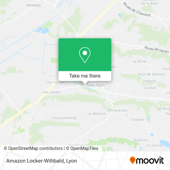 Amazon Locker-Willibald map