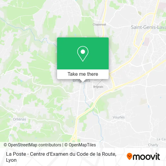 La Poste - Centre d'Examen du Code de la Route map
