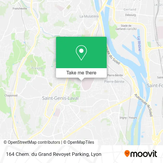 164 Chem. du Grand Revoyet Parking map