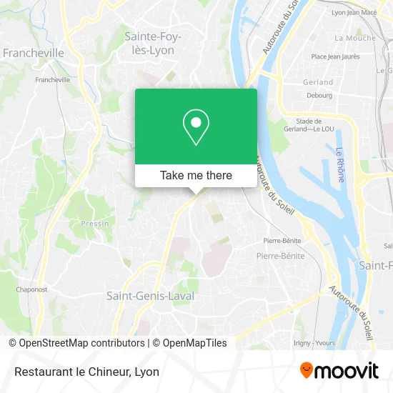 Restaurant le Chineur map