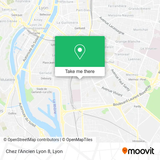 Chez l'Ancien Lyon 8 map