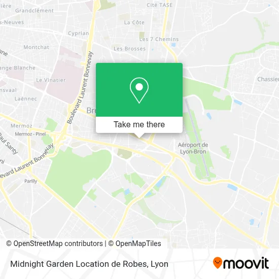 Midnight Garden Location de Robes map