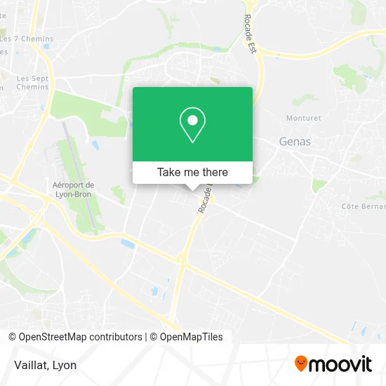 Vaillat map