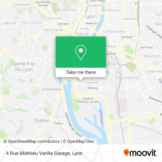 4 Rue Mathieu Varille Garage map