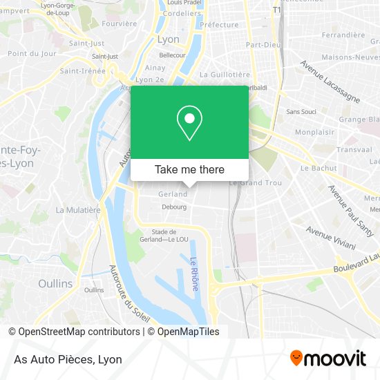 As Auto Pièces map