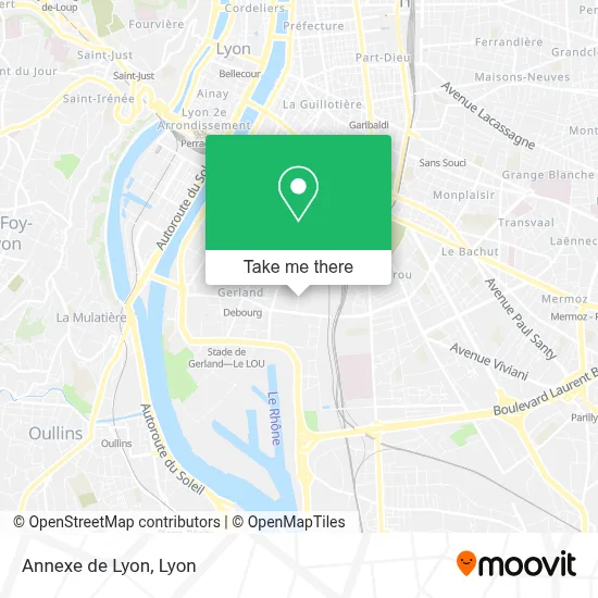 Annexe de Lyon map