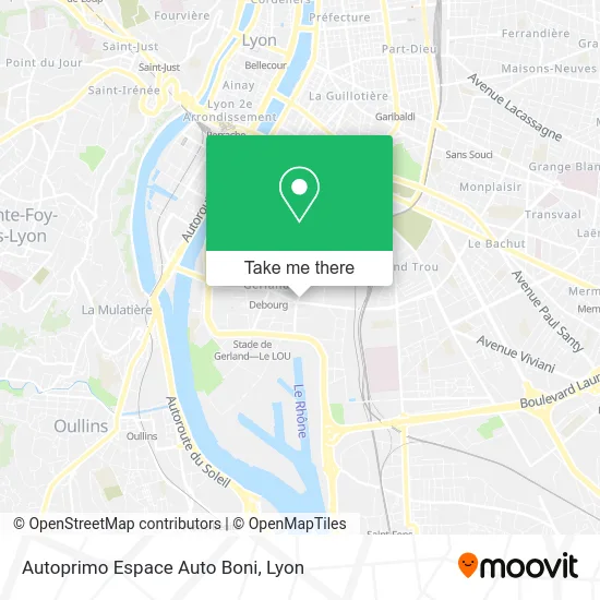 Autoprimo Espace Auto Boni map