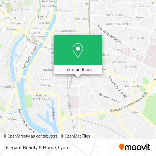 Élégant Beauty & Home map