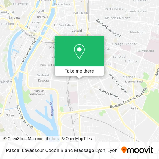 Pascal Levasseur Cocon Blanc Massage Lyon map