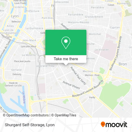 Shurgard Self-Storage map