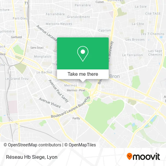 Réseau Hb Siege map