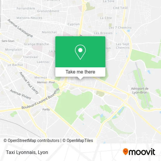 Taxi Lyonnais map