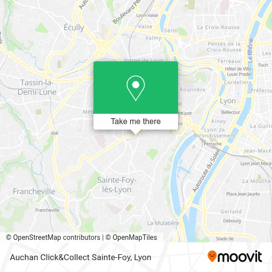 Auchan Click&Collect Sainte-Foy map