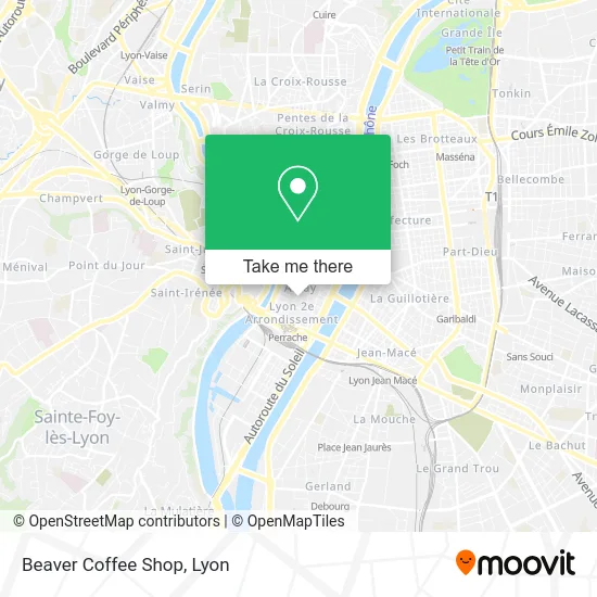 Beaver Coffee Shop map
