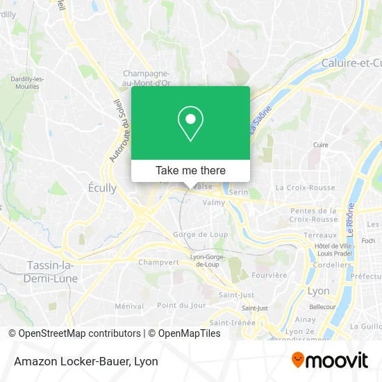 Amazon Locker-Bauer map