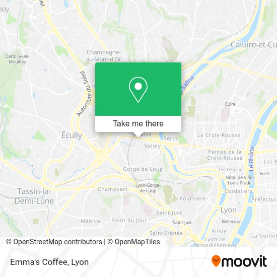 Emma's Coffee map