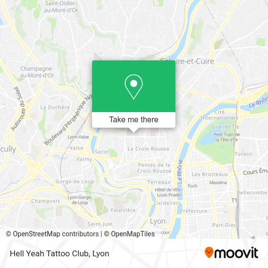 Hell Yeah Tattoo Club map