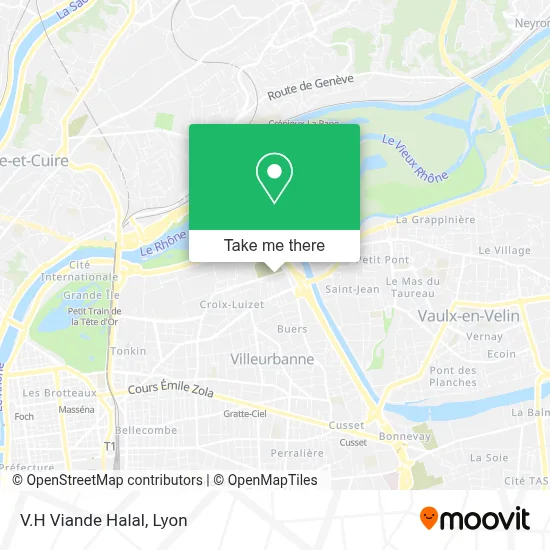 V.H Viande Halal map