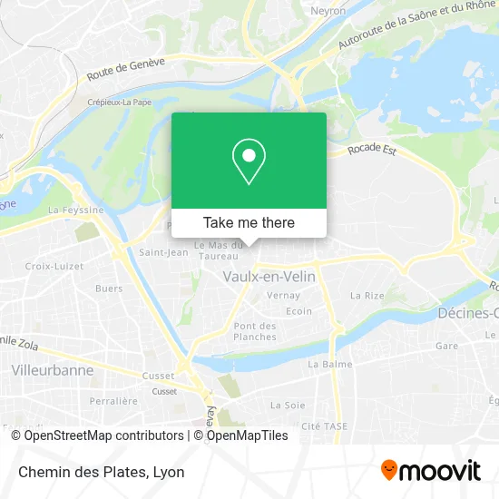 Chemin des Plates map
