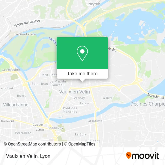 Vaulx en Velin map
