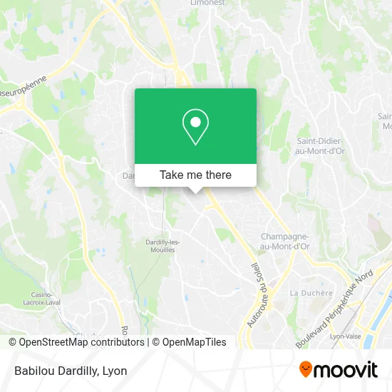 Babilou Dardilly map