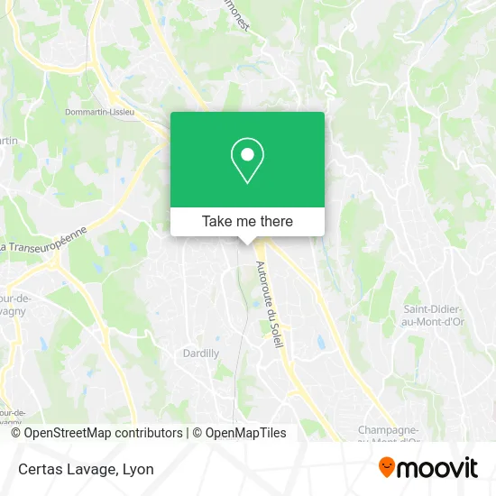 Certas Lavage map