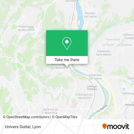 Univers Guitar map