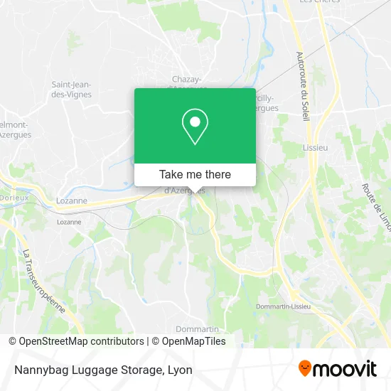Nannybag Luggage Storage map