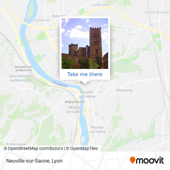 Mapa Neuville-sur-Saone