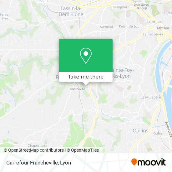 Carrefour Francheville map
