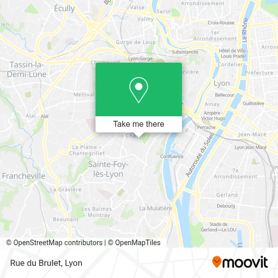 Mapa Rue du Brulet